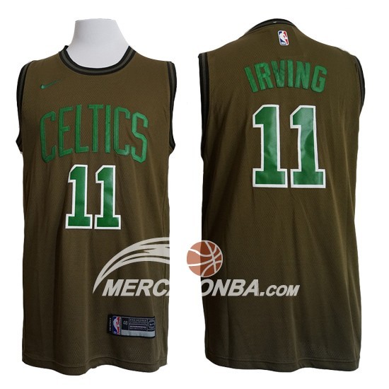 Maglia NBA Celtics Kyrie Irving Nike Verde